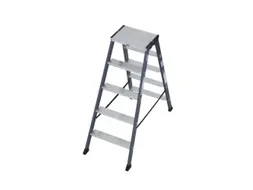 dubbele ladder,beide zijden,2x5treden,Stand H 0,65m,balk L 1,15m