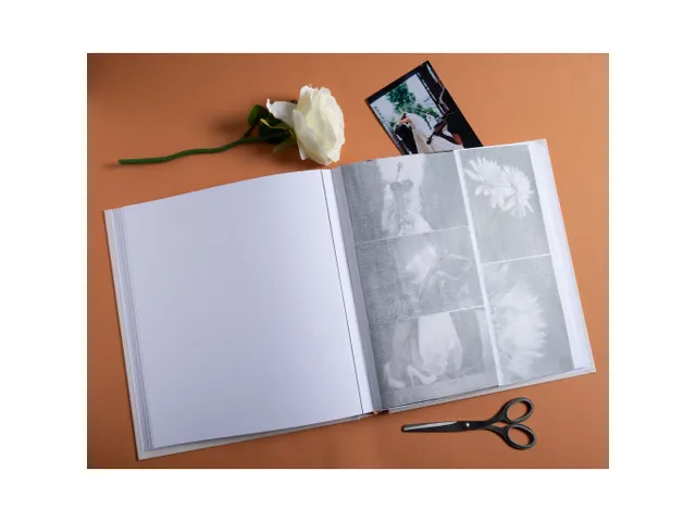 Fotoalbum 60p wit 29x32cm Art ivoor