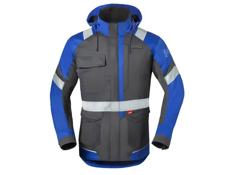 Parka HAVEP 50286 gris/bleu barbeau Taille XL