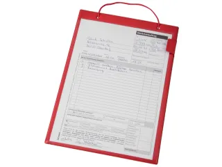 Ordermappen Kunststof Plaat Met Afdekking Din A4 Rood - 3