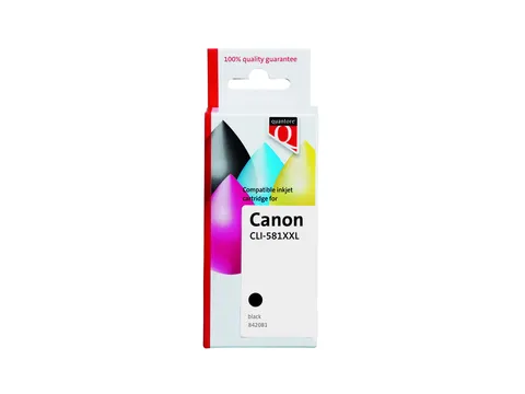 Inktcartridge Quantore alternatief tbv Canon CLI-581XXL pigment zwart