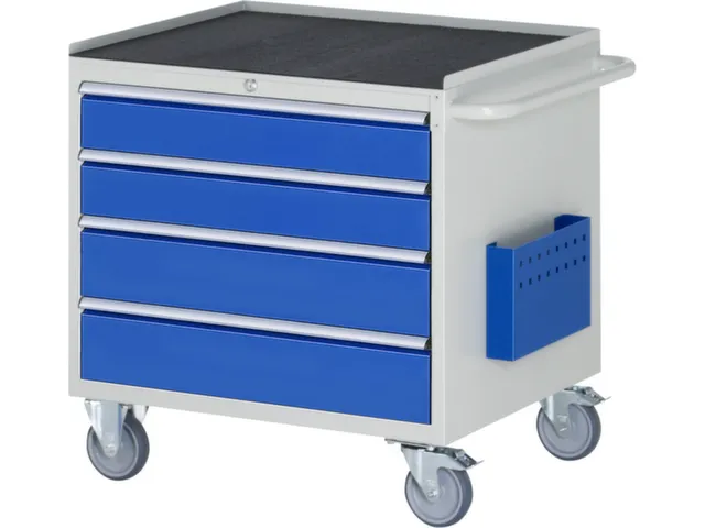 gereedschapswagen 795x770x650mm metaalblad 450kg 4 laden RAL5010