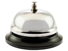 Receptiebel, uit staal, diameter 85 mm