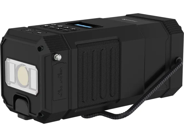 420-90 SANDBERG Powerbank solar lantaarn accu 10.000 mA zwart