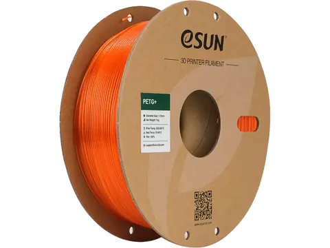PETG+ 1,75mm TRANSLUCENT ORANGE 1KG PAPER ROLL