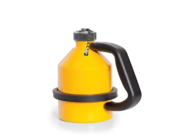 veiligheidskan,staal,geel,1l,HxBxD 181x203x132mm,schroefdop