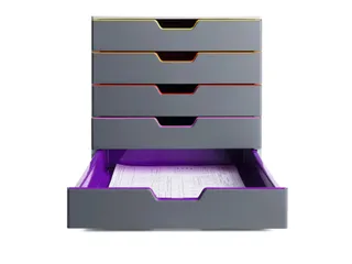 Ladenbox Durable Varicolor 5 laden grijs - 7