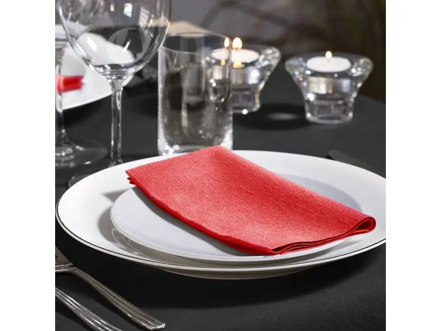 Tork 477609 Soft Dinnerservet Advanced Rood 39x39cm 1/8 vouw