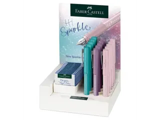 Vulpen Faber-Castell Grip sparkle M display 15 stuks - 1
