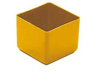 Inzetbak HxLxB 40x49x49mm Polystyreen Geel 50 stuks - 1