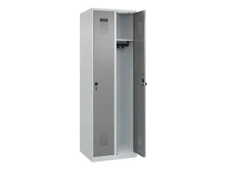 locker,HxBxD 1850x600x500mm,2vak,vak B 300mm,draaigrendel - 2