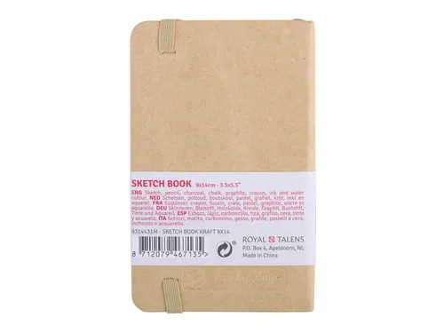 Schetsboek Talens Art Creation 80 witte vellen 140gr 90x140mm kraft