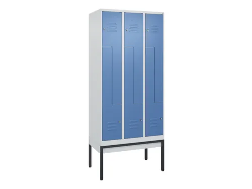 Z-garderobekast,HxBxD 2120x900x500mm,vak B 150/300mm,cil.-slot