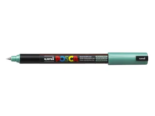 Verfstift Posca PC1MR Extra Fijne punt 0,7mm Metallic groen - 1