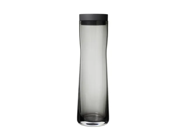 Karaf,1L,Glas,Transparant/Zwart,Deksel Zwart