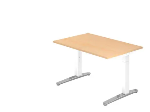 In hoogte verstelbaar bureau,HxBxD 680-850x1200x800mm,blad esdoorn