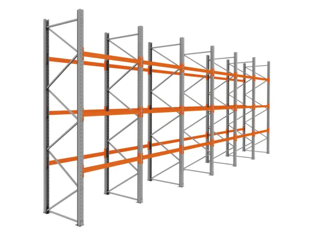 palletstelling,basis+5xaanbouw,HxBxD 3990x11650x1100mm,vakl. 3000kg