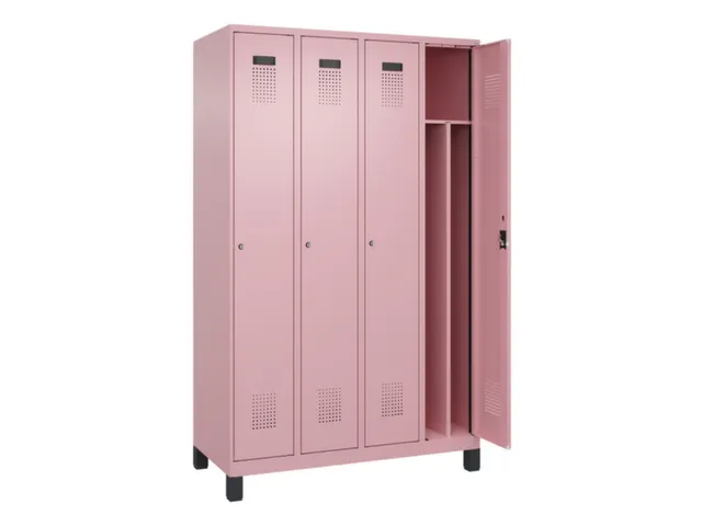 locker voor scheiding van kleding,HxBxD 1950x1200x500mm,4vak