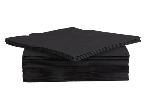 Cosy & Trendy servet 38x38 cm zwart 40 stuks