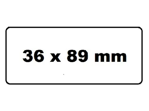 Labeletiket Quantore 99012 89x36mm Adres Wit