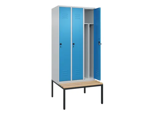 locker voor scheiding van kleding,HxBxD 2120x900x815mm,3vak
