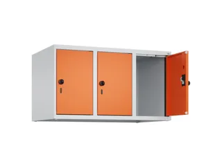 opzetkast,v. locker,3vak.,vak B 300mm,HxBxD 500x900x500mm,draaigrendel - 1
