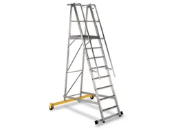 Platformladder Aluminium Bordes H X B X D 2100X 600X 630Mm 8Treden