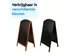 Panneau trottoir double face BRASQ Elegance 70x130cm Acajou