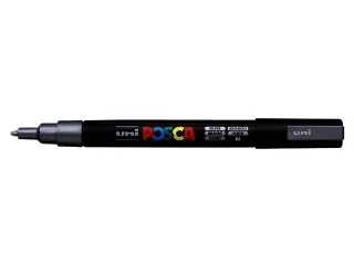 Verfstift Posca PC3M Fijne punt 0,9-1,3mm Zilver - 2