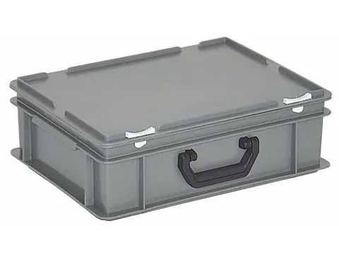 Euronorm Koffer Pe Hxlxb 130x400x300mm 11l 1 Handgreep Grijs