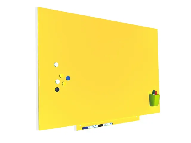 Whiteboard Rocada Skincolour 75x115cm geel gelakt