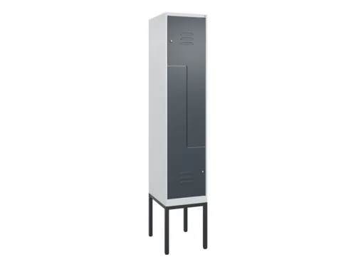 Z-garderobekast,HxBxD 2120x400x500mm,vak B 200/400mm,cil.-slot