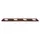 parkeerplaatsbegrenzing,B 1800mm,recyclebaar rubber,roodbruin/wit