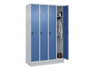 locker,HxBxD 1950x1200x500mm,4vak,vak B 300mm,draaigrendel,sokkel - 3