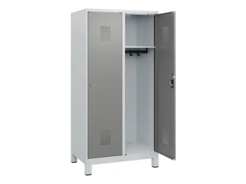schoollocker,HxBxD 1630x800x500mm,2vak,vak B 400mm,cil.-slot,voeten
