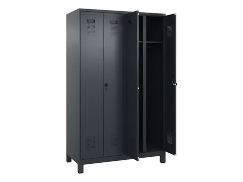 locker voor scheiding van kleding,HxBxD 1950x1200x500mm,4vak