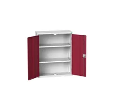 wandkast 1000x800x350mm 2xStalen bodem sokkel Ral 7035 front Ral 3004