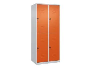 dubbeldekse locker,HxBxD 1850x800x500mm,2x2vak.,vak B 400mm - 1