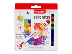 Textielstift Bruynzeel Teens assorti 8 stuks