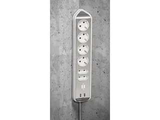 Stekkerdoos Brennenstuhl bureau Estilo 6 voudig inclusief 2 USB 2m - 5
