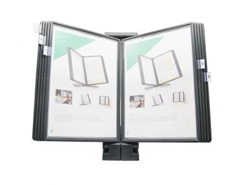 Bureaustandaard Quickfind Grijs Met 10 Tassen En 5 Tabs