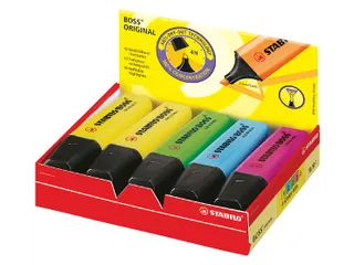 Markeerstift STABILO BOSS Original 70/10 assorti 4 kleuren 10 Stuks - 1