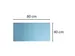 Sous-main souple PU 40x80cm marine/ciel