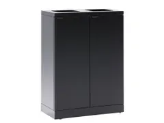 Bica 867 Afvalscheidingsunit 2x65 Liter Zwart