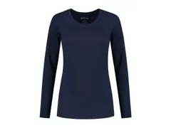 Santino Juna dames T-shirt met lange mouwen, marineblauw, maat XS, per