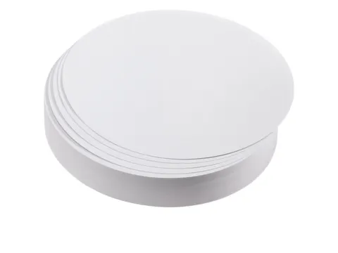 presentatiekaart,cirkel,Ø 195mm,wit