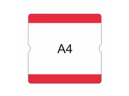 beschrijfbare hoes,markering HxB 302x290mm,PVC,rood