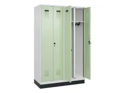 locker voor scheiding van kleding,HxBxD 1950x1200x500mm,4vak
