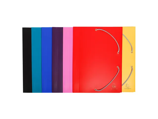 Elastomap A4 Assorti 3 Kleppen Polypropyleen 4/10de Ondoorschijnend