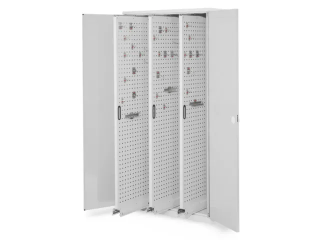 verticale kast,HxBxD 1950x1000x600mm,dubbele vleugeldeur,RAL5010